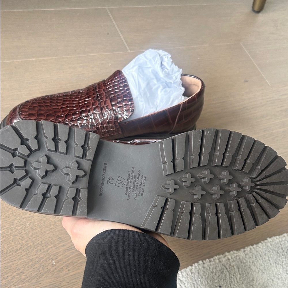 Bared Footwear Dark Brown Crocodile Loafers - brand new never worn - leather - Picture 2 of 5